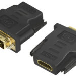 LogiLink HDMI koppeling - DVI-D 24+1 stekker adapter, zwart