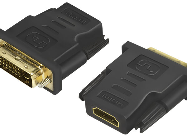 LogiLink HDMI koppeling - DVI-D 24+1 stekker adapter, zwart