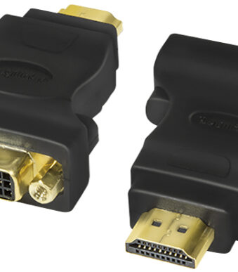 LogiLink HDMI stekker - DVI-D 24+1 koppeling adapter, zwart