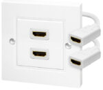 LogiLink aansluitdoos, 2 x HDMI, geschirmt, wit