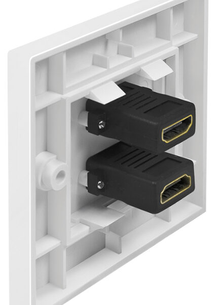 LogiLink aansluitdoos, 2x HDMI koppeling - HDMI koppeling, wit