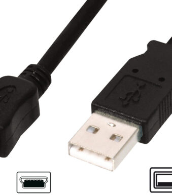 DIGITUS USB 2.0 aansluitkabel, USB-A - Mini USB-B, 3,0 m