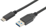 DIGITUS USB 3.1 aansluitkabel, USB-C - USB-A stekker, 1,0 m
