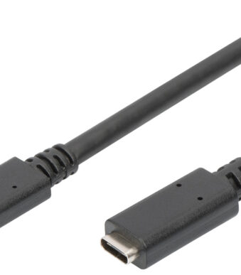 DIGITUS USB 3.1 verlengkabel, zwart, 0,7 m