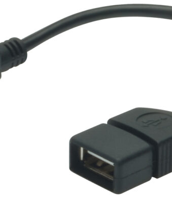 DIGITUS USB 2.0 adapterkabel, Mini USB-B - USB-A, 0,2 m