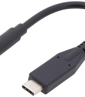 DIGITUS USB type-C Audio adapterkabel, 0,2 m, zwart