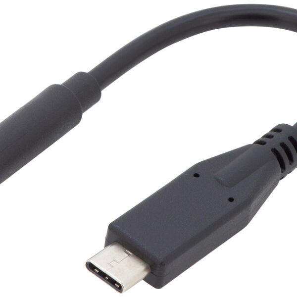 DIGITUS USB type-C Audio adapterkabel, 0,2 m, zwart
