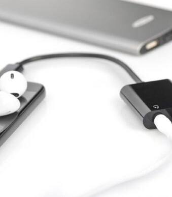 DIGITUS USB verdelerkabel, USB-C + 3,5 mm plug, 0,2 m