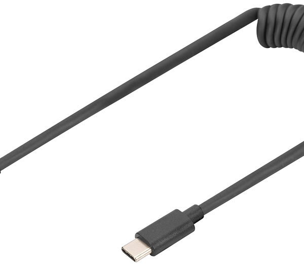 DIGITUS USB 2.0 spiraalkabel, USB-C - USB-C stekker, 1,0 m