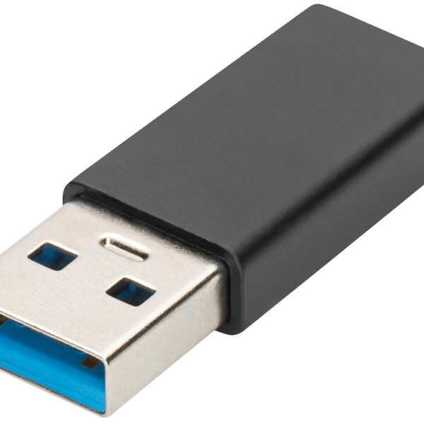 DIGITUS USB type-C adapter, USB A - USB-C, zwart