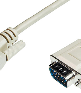 DIGITUS VGA-monitor-aansluitkabel, HD 15, beige, 1,8 m