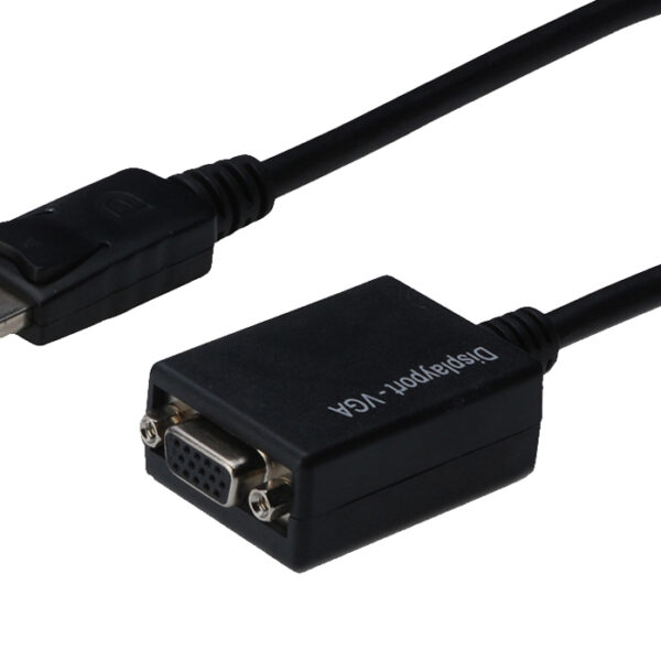 DIGITUS adapterkabel, DisplayPort - HD15, 0,15 m, zwart