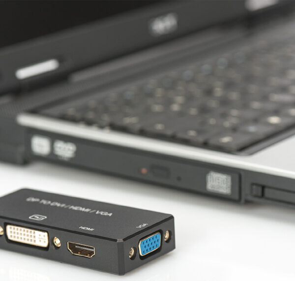 DIGITUS displayPort 1.2 - 3in1 converter, DP - HDMI+DVI+VGA