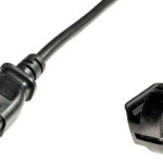 DIGITUS randaarde stroomkabel, haaks, 0,75 m