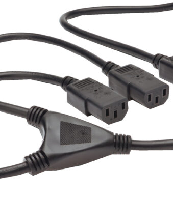 DIGITUS Y-stroomkabel, 1,7 m, C14-stekker