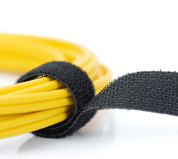 DIGITUS klittenband op rol, 10 m, zwart