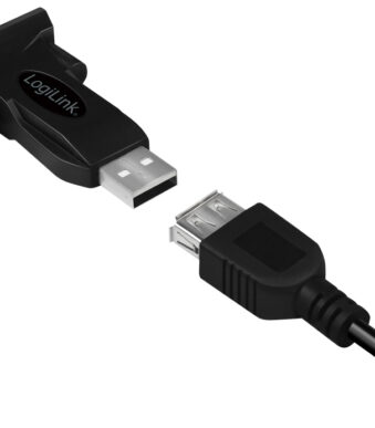 LogiLink USB 2.0 - RS232 adapter met verlengkabel