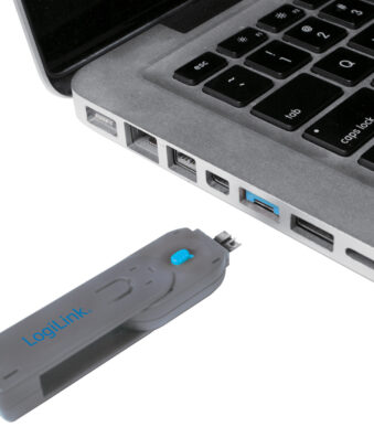 LogiLink USB veiligheidsslot, 1 sleutel / 4 sloten