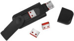 LogiLink USB veiligheidsslot, 1x sleutel / 4x sloten