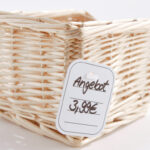 sigel hanglabel, 40 x 50 mm, met gat, gelinieerd