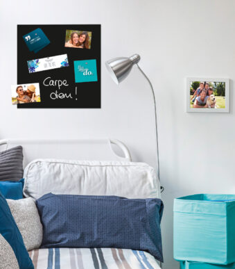 Be!Board glas-magneetbord, (B)450 x (T)450 mm, zwart