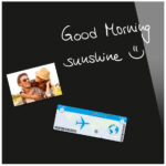 Be!Board glas-magneetbord, (B)450 x (T)450 mm, zwart