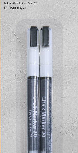 sigel krijtmarker 20, ronde punt: 1 - 2 mm, wit