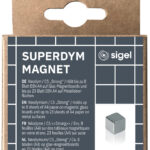 sigel Neodym-kubusmagneet 'Strong' C5, set van 6, zilver