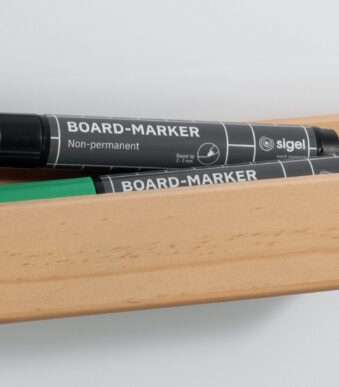 sigel houten pennenbak voor whiteboard en glas-magneetbord