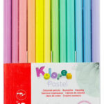 Kores driehoekige kleurpotloden 'Kolores Pastel', 12 stuks in kartonnen doosje