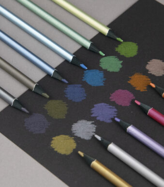 Kores driehoekige kleurpotloden 'Kolores Metallic Style', 12 stuks