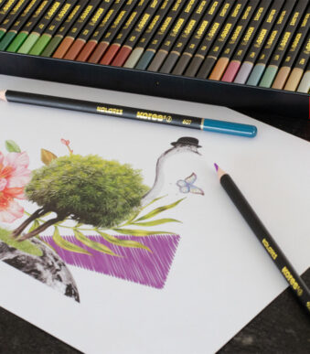 Kores driehoekige-kleurpotloden 'KOLORES SELECTION', 72 stuks in etui