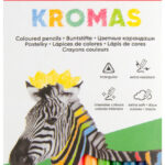 Kores driehoekig kleurpotlood 'Kromas', 12 stuks in doosje