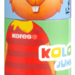 Kores driehoekig kleurpotlood 'Kolores JUMBO Twist en Turn', 12 stuks in etui