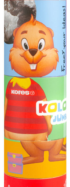 Kores driehoekig kleurpotlood 'Kolores JUMBO Twist en Turn', 12 stuks in etui