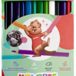 Kores driehoekig kleurpotlood 'Kolores JUMBO', 24 stuks in doosje