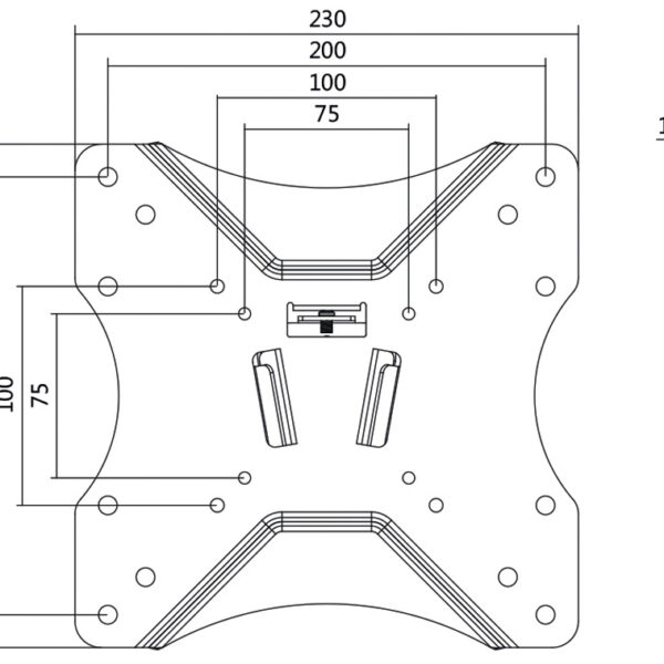 LogiLink TV-muurbeugel, vlak, voor 58,42 - 106,68 cm