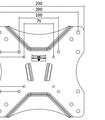 LogiLink TV-muurbeugel, kantelbaar, voor 58,42 - 106,68 cm