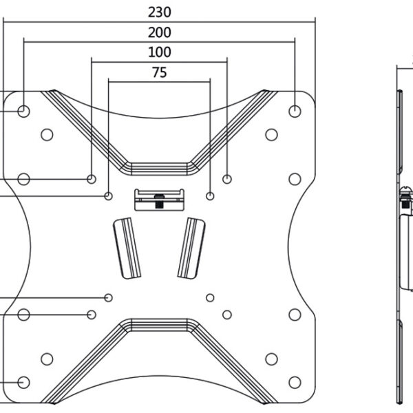 LogiLink TV-muurbeugel, kantelbaar, voor 58,42 - 106,68 cm