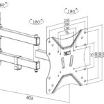 LogiLink TV-muurbeugel Full Motion, voor 58,42 - 106,68 cm