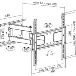 LogiLink TV-muurbeugel Full Motion, voor 81,28 - 139,7 cm