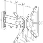 LogiLink TV-muurbeugel Full Motion, voor 58,42 - 139,7 cm