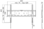 LogiLink TV-muurbeugel, vlak, voor 96,98 - 177,8 cm