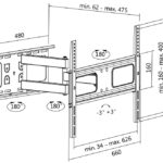 LogiLink TV-muurbeugel Full Motion, voor 96,98 - 177,8 cm