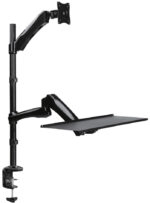 LogiLink Zit-Sta werkplek, voor 1 monitor, zwart