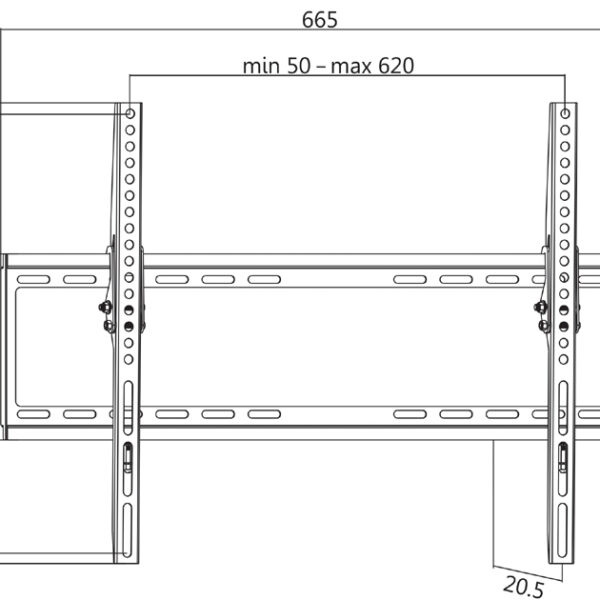 LogiLink TV-muurbeugel, kantelbaar, voor 96,98 - 177,8 cm