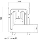 LogiLink Universal-wandhouder, draagvermogen: 1 kg, zwart
