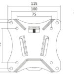 LogiLink TV-muurbeugel, vlak, voor 33,02 - 68,58 cm
