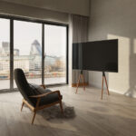 LogiLink TV-standaard, voor 124,46 - 177,80 cm, 4-poots, zwart