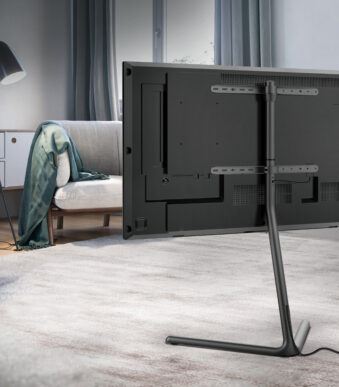 LogiLink TV-standaard, voor 124,46 - 177,80 cm, V-poot, zwart